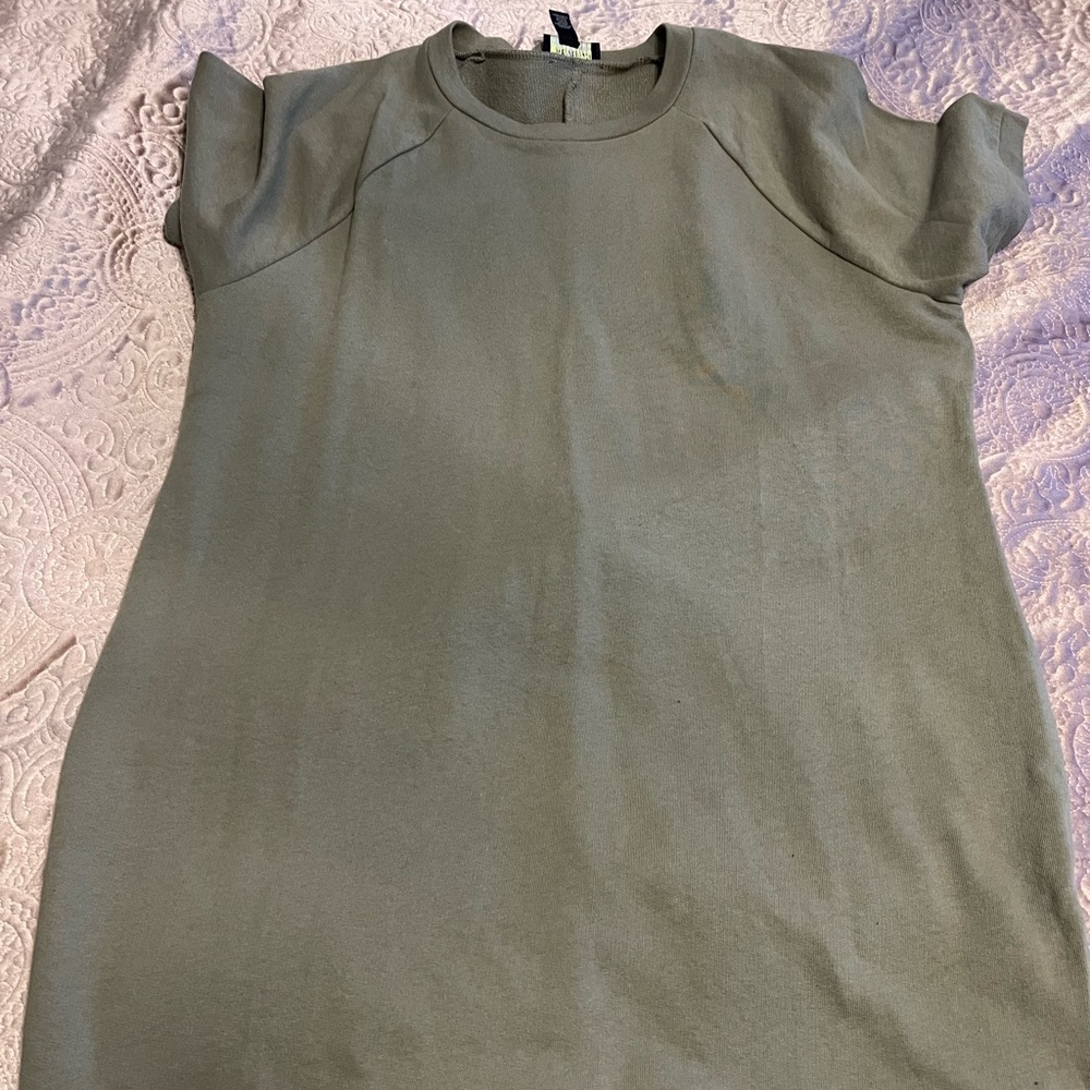 Sweatshirt Dress | Casual Dress | Sweater Dress | Green Casual Dress